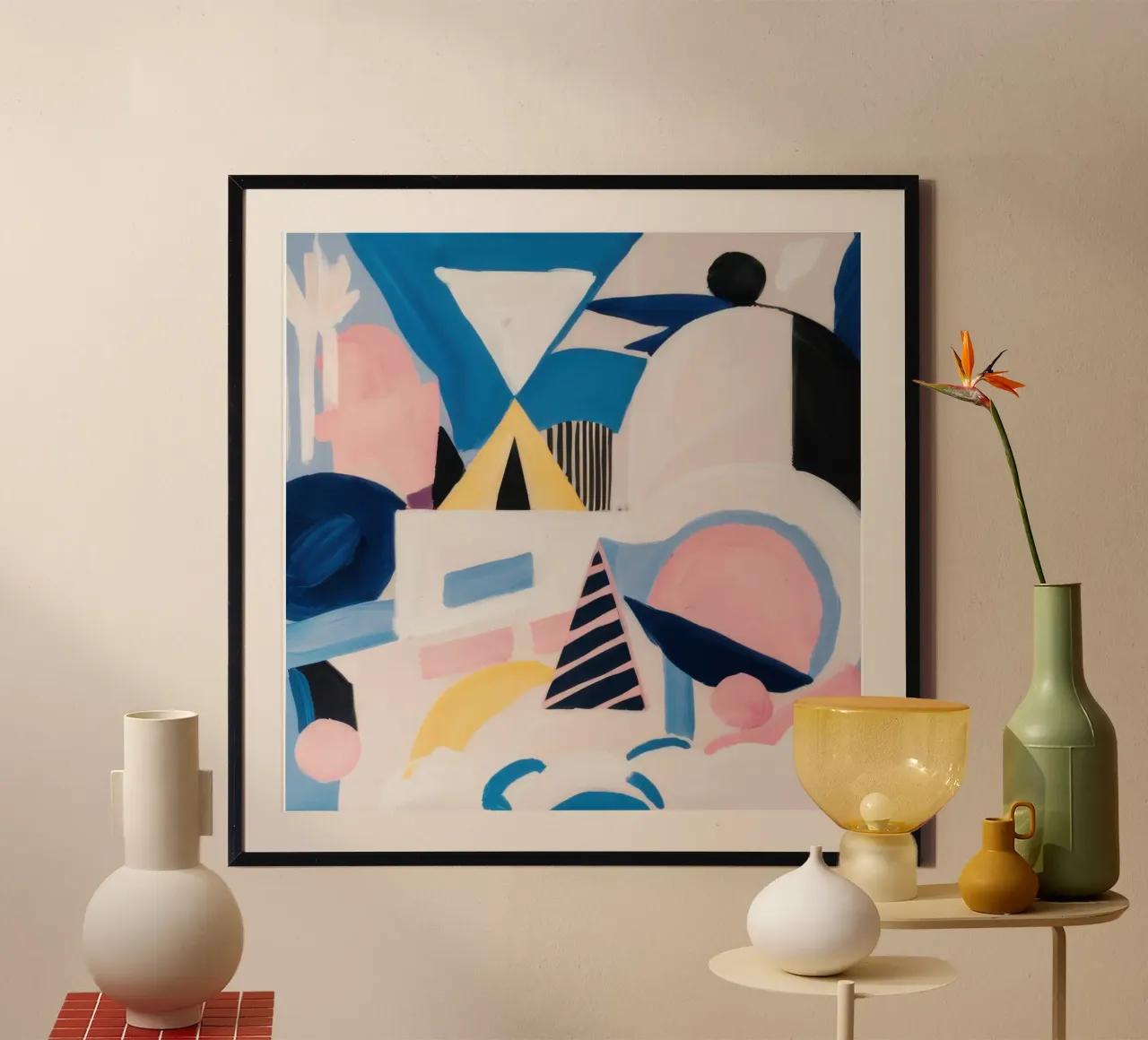 Gedurfd abstract zeegezicht poster van Heaven Craft