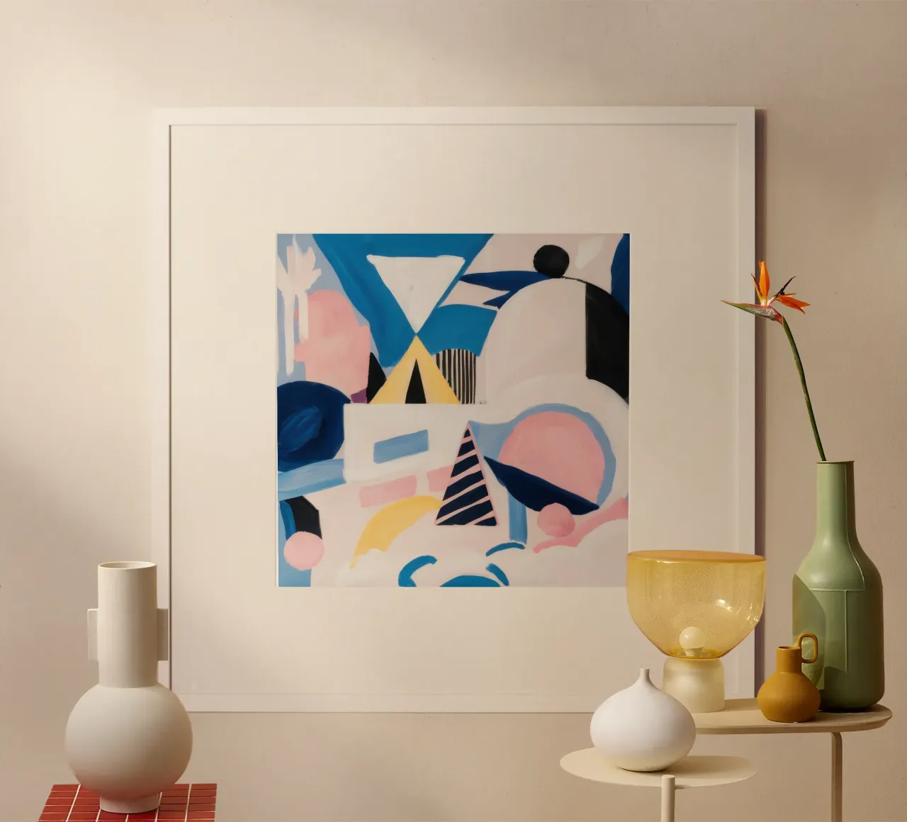Gedurfd abstract zeegezicht poster van Heaven Craft