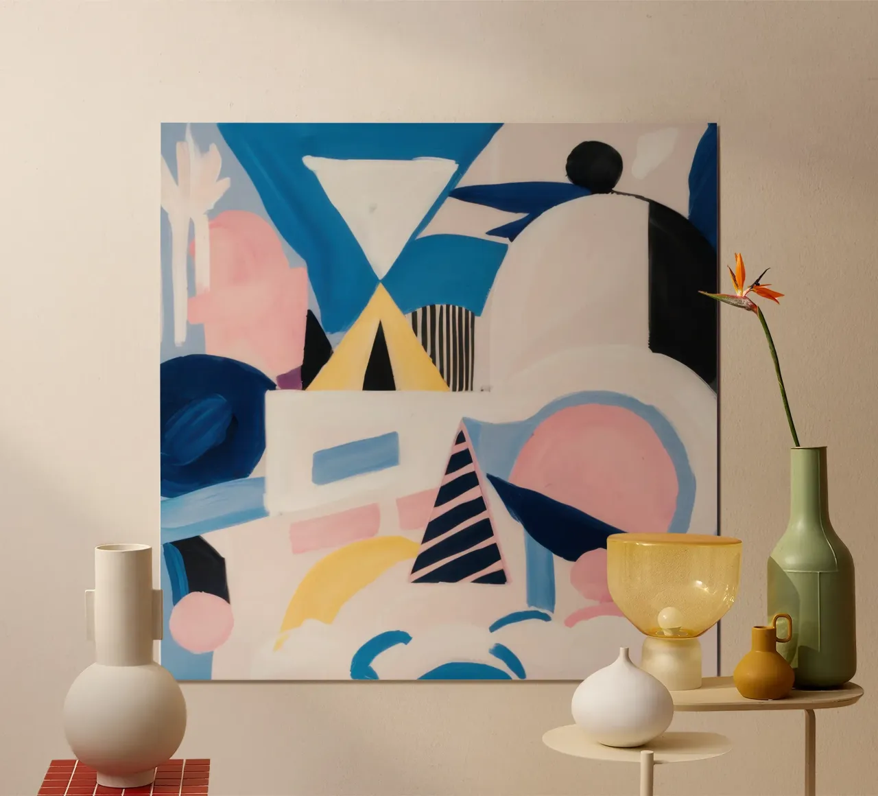 Gedurfd abstract zeegezicht poster van Heaven Craft