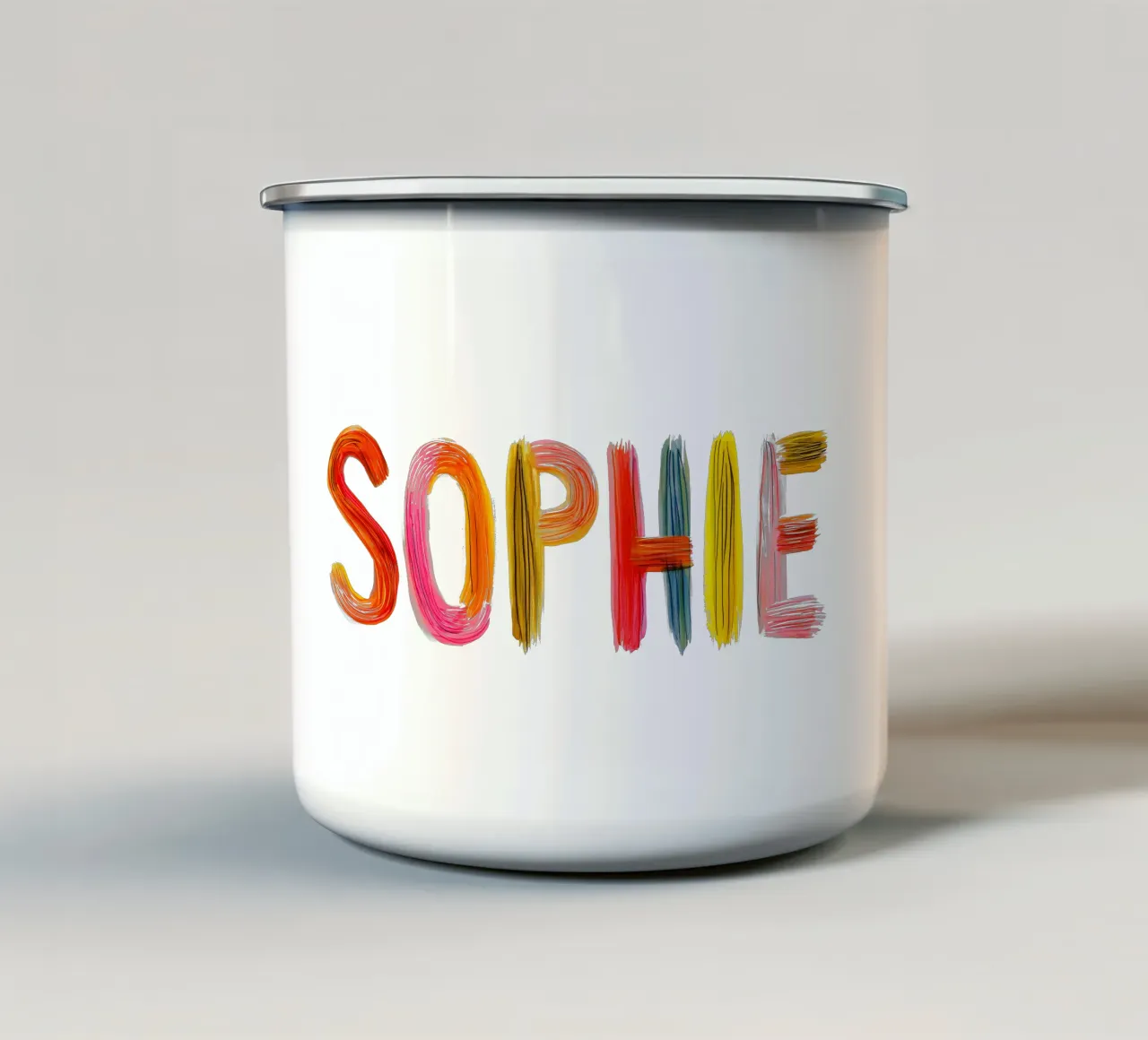 Sophie tazza in smalto da Giggly Colors
