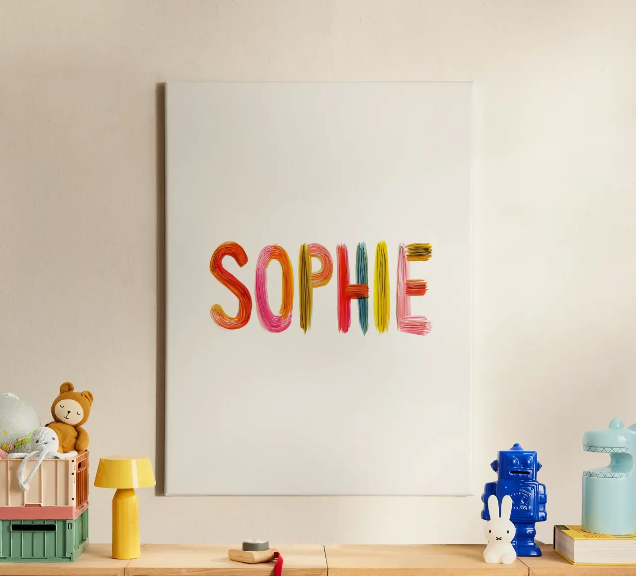 Sophie tela con Cornice a cassetta da Giggly Colors