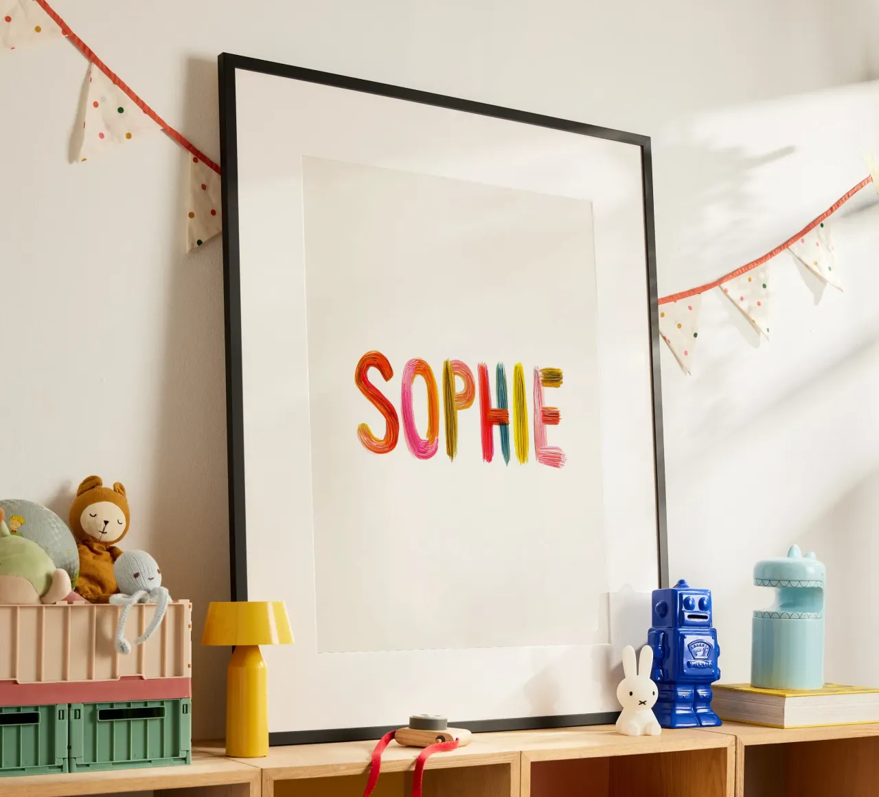 Sophie poster con telaio in plastica da Giggly Colors