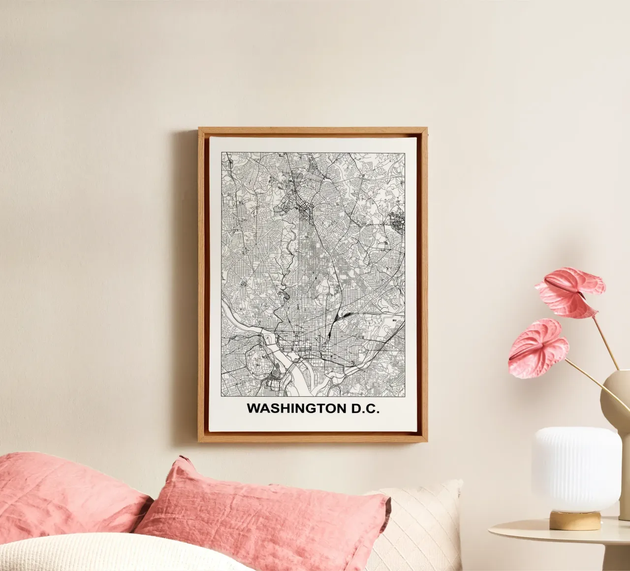 Washington D.C. canvas with Floater frame by Margaret Lister