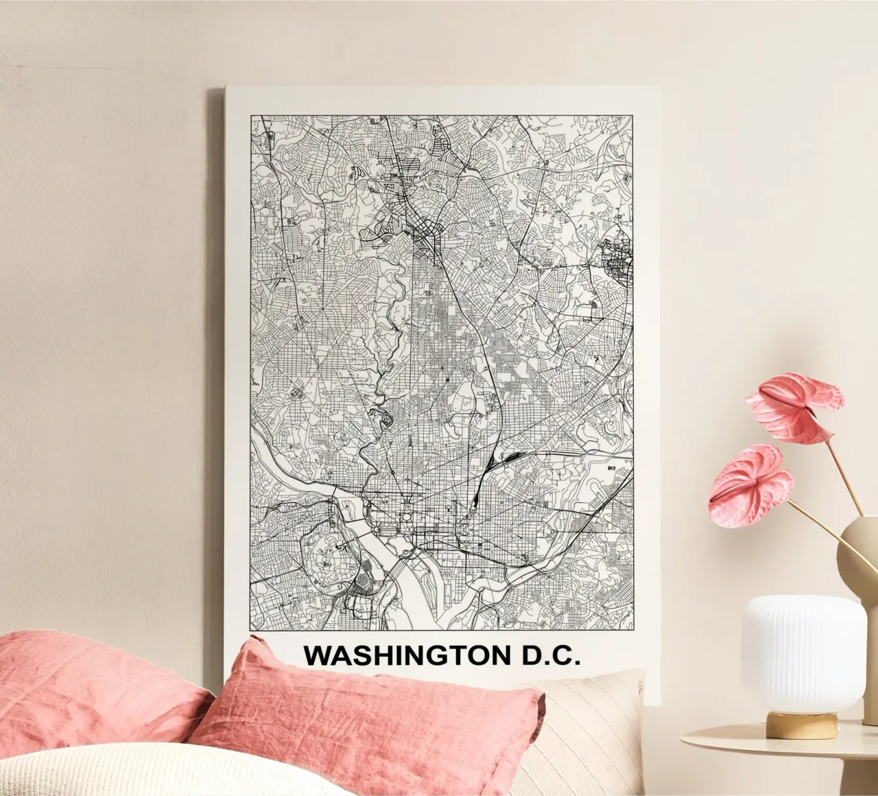 Washington D.C. canvas with Floater frame by Margaret Lister