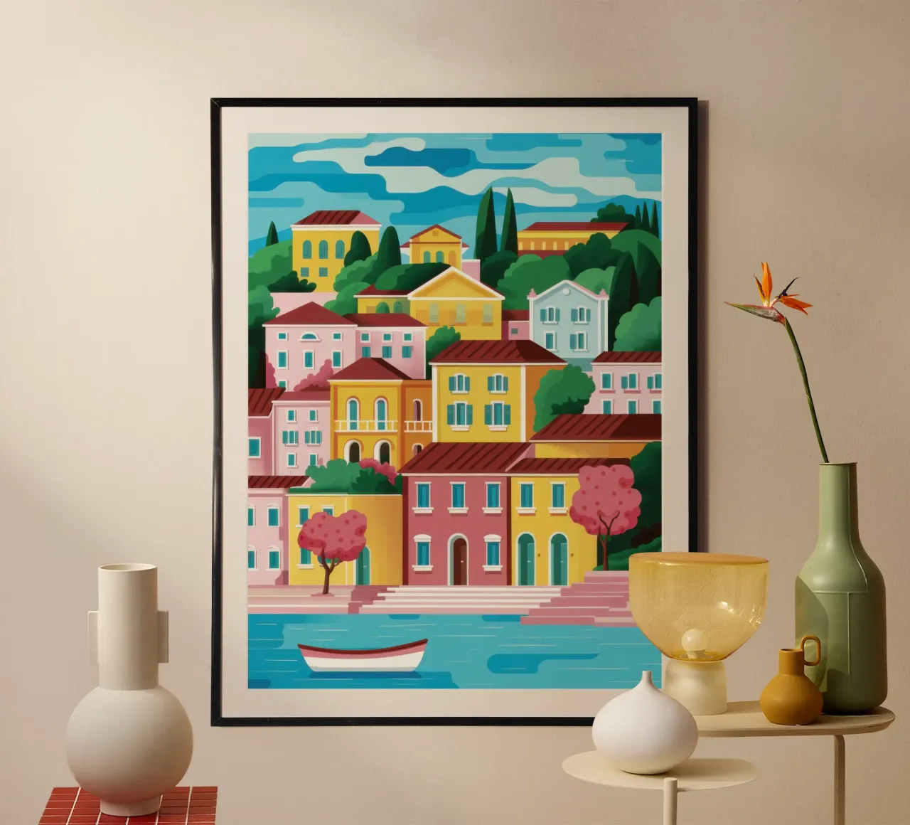 Tonalità del porto tranquillo poster da Echo Saber