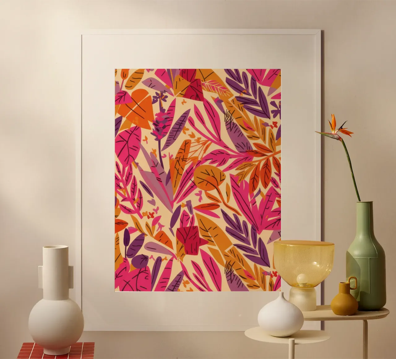Arazzo Warm Leaf poster da Heaven Craft
