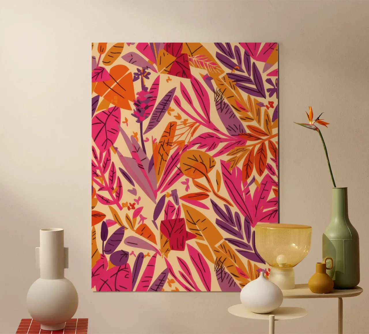 Arazzo Warm Leaf poster da Heaven Craft