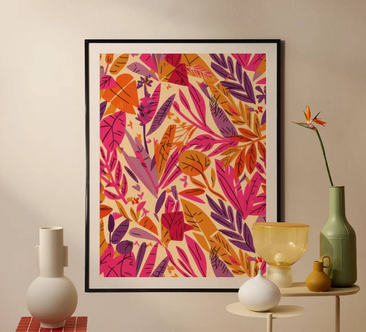 Arazzo Warm Leaf poster da Heaven Craft