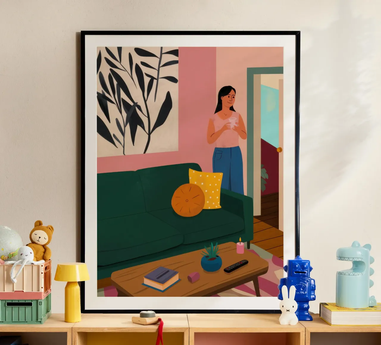 Spazio interno contemplativo poster da Wish Studio