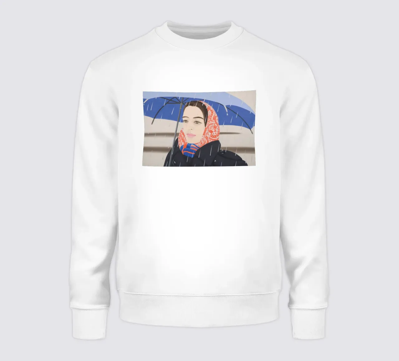 Ombrello blu Alex Katz felpa da Marcobarshop