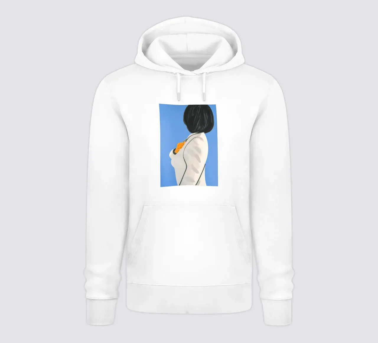Alex Katz Vivien in cappotto bianco felpa con cappuccio da Marcobarshop