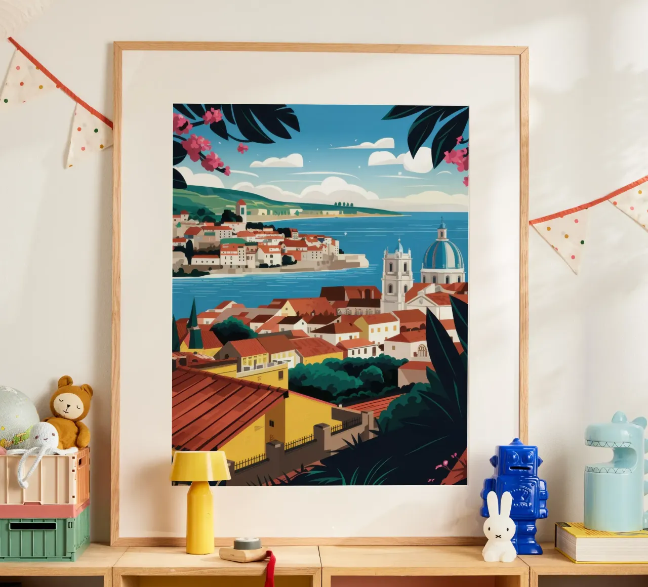 Vue sur la côte adriatique poster de Heaven Craft