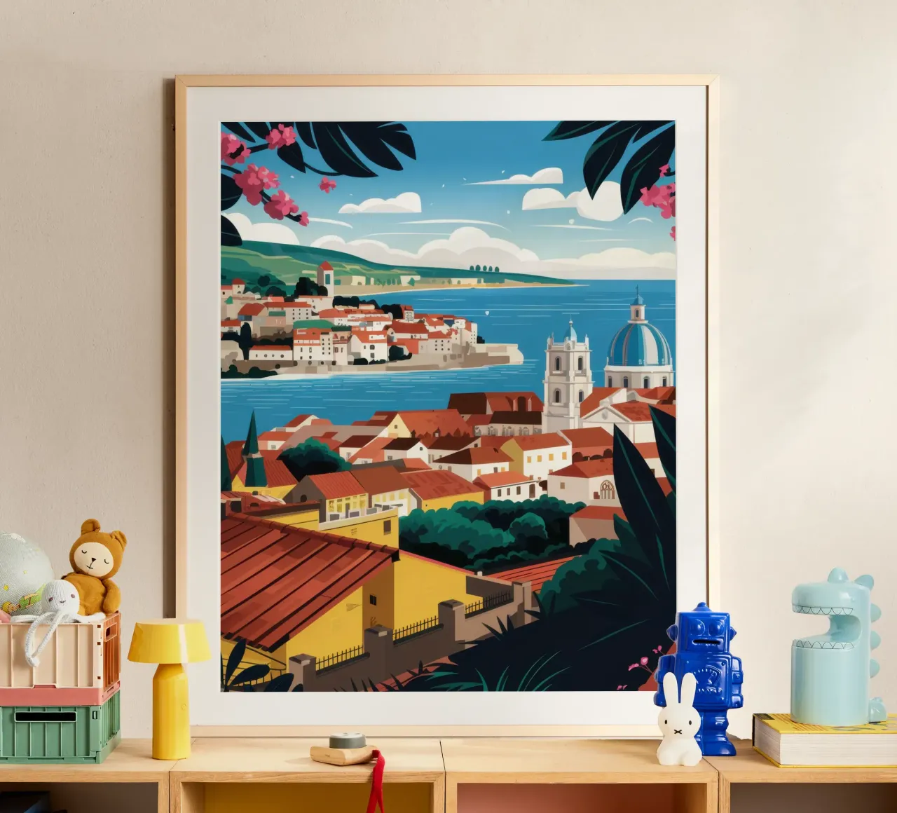 Vue sur la côte adriatique poster de Heaven Craft