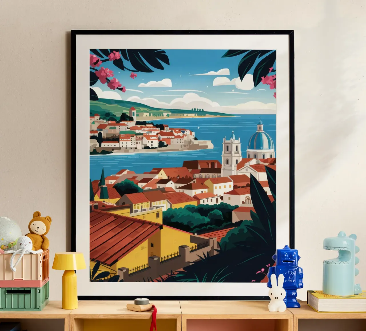 Vue sur la côte adriatique poster de Heaven Craft