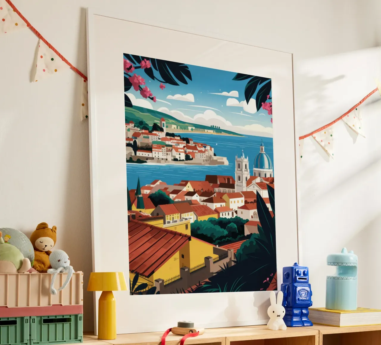 Vue sur la côte adriatique poster de Heaven Craft