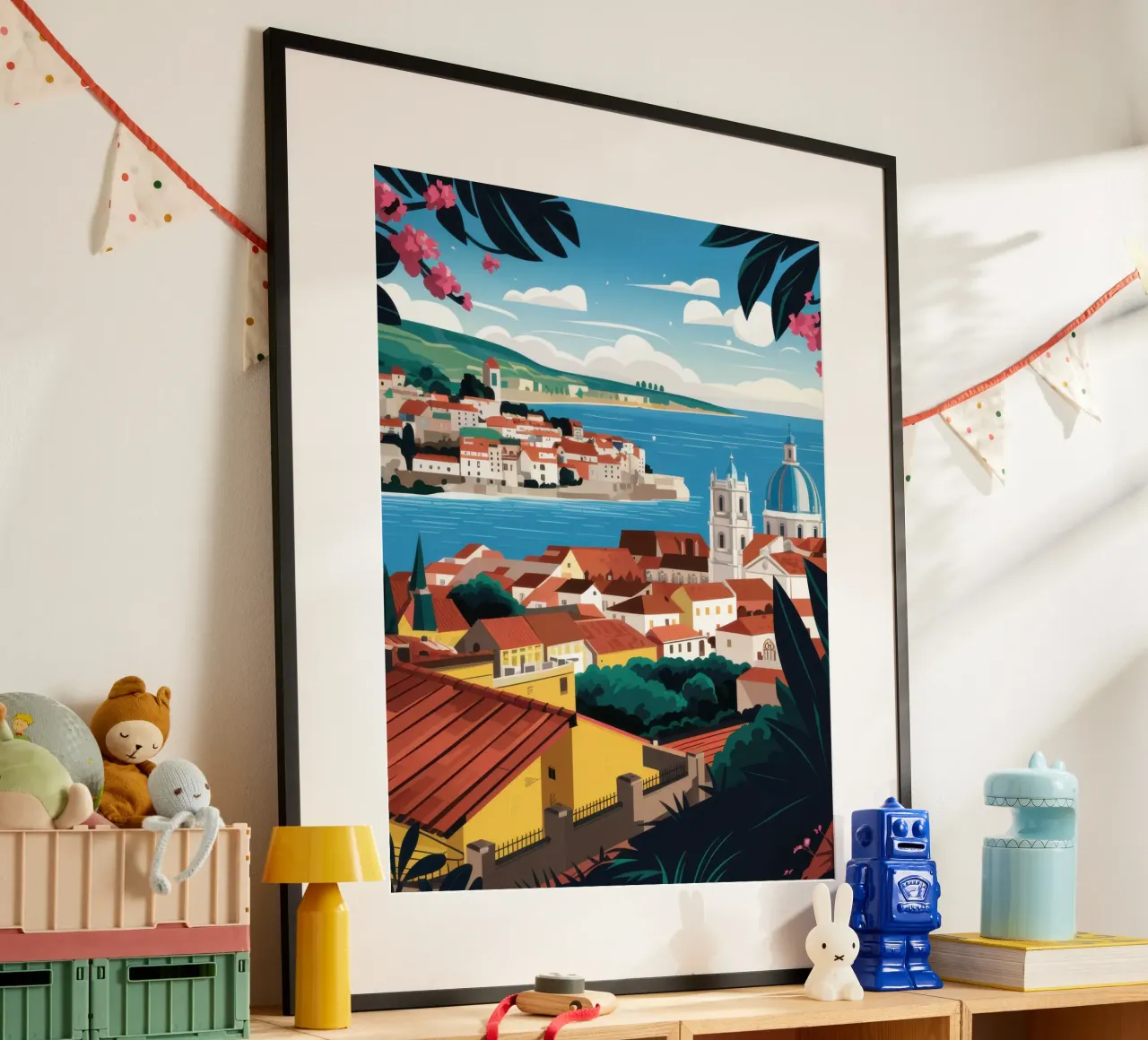 Vue sur la côte adriatique poster de Heaven Craft
