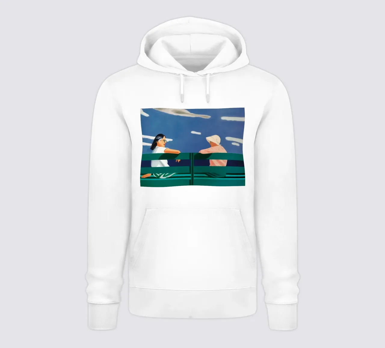 Alex Katz Ada e Louise felpa con cappuccio da Marcobarshop