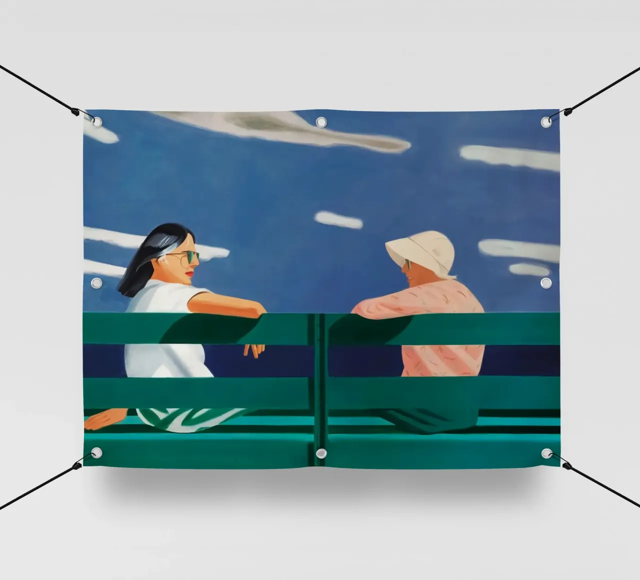 Alex Katz Ada e Louise telo in pvc da Marcobarshop