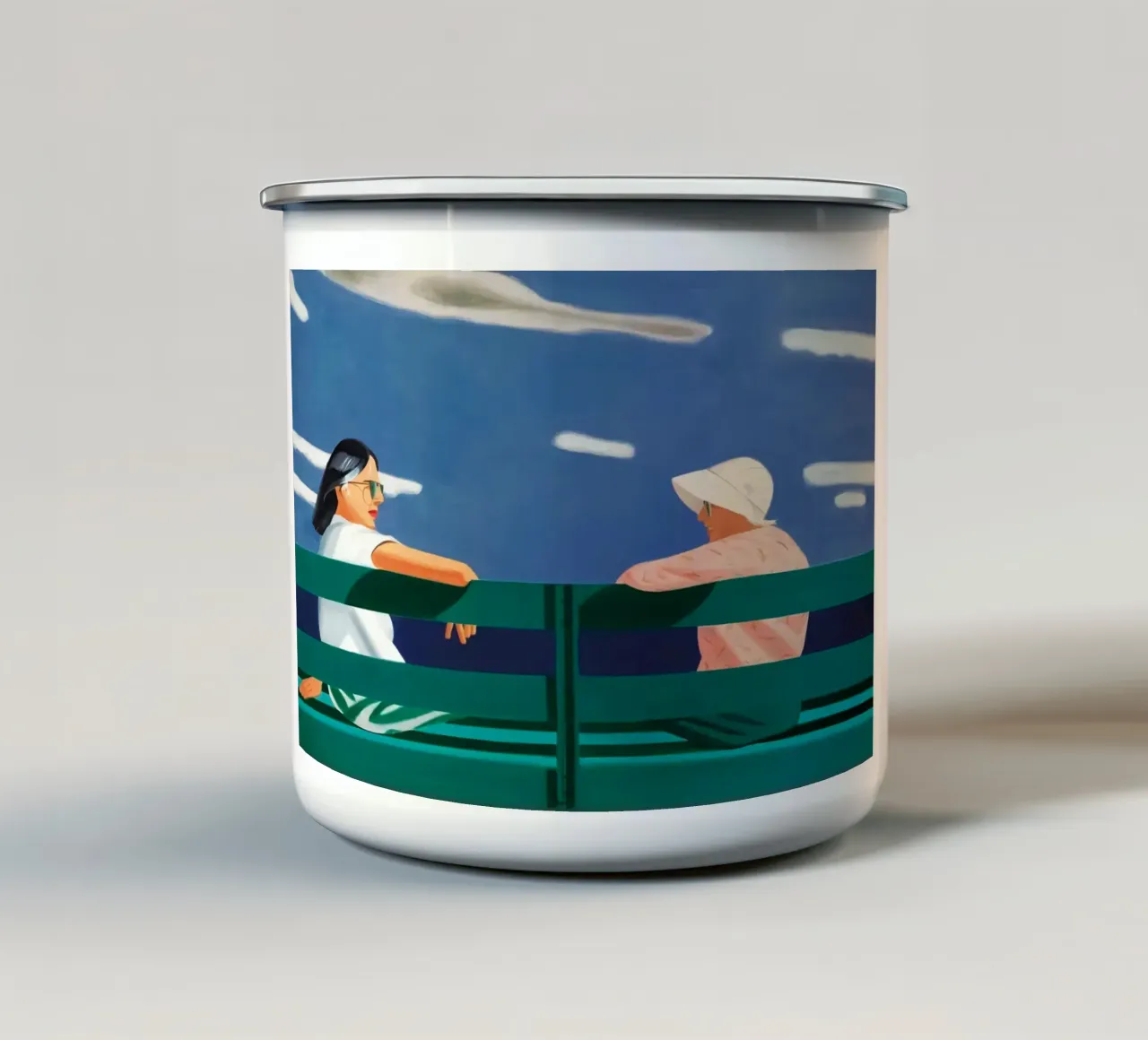 Alex Katz Ada e Louise tazza in smalto da Marcobarshop