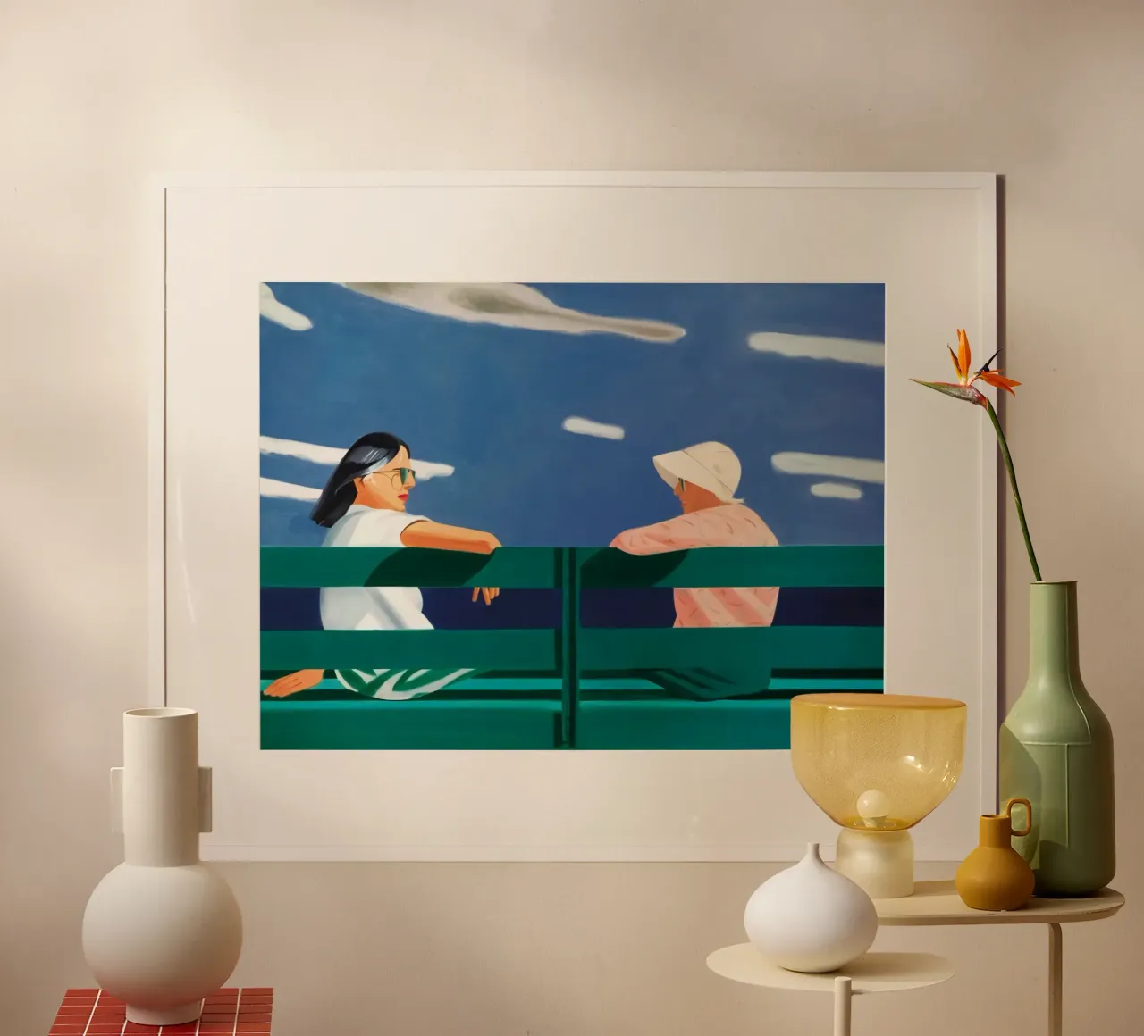 Alex Katz Ada y Louise poster de Marcobarshop