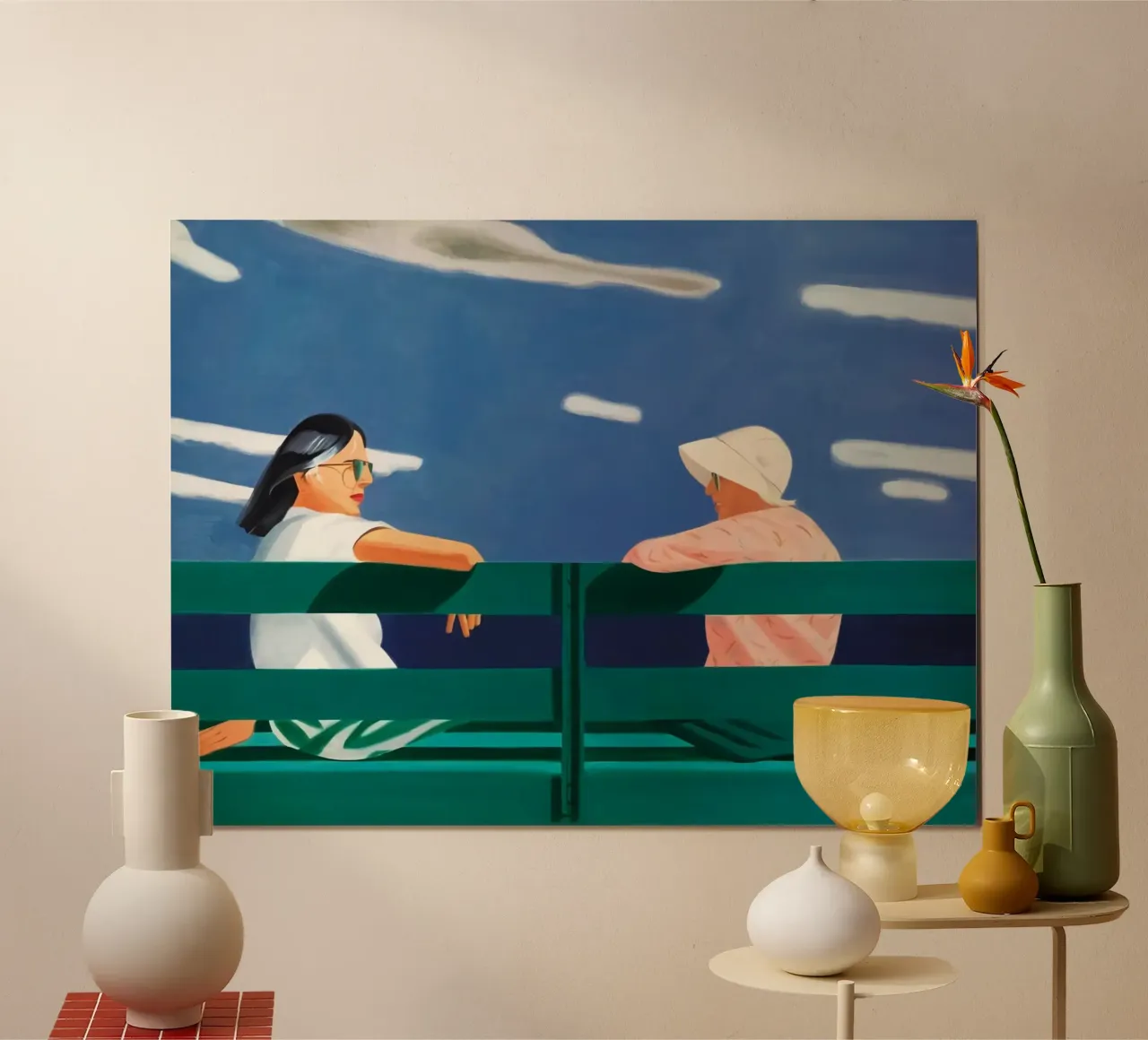 Alex Katz Ada y Louise poster de Marcobarshop