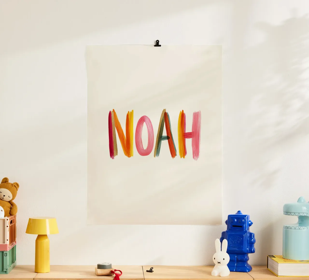 Noah poster con telaio in legno da Giggly Colors