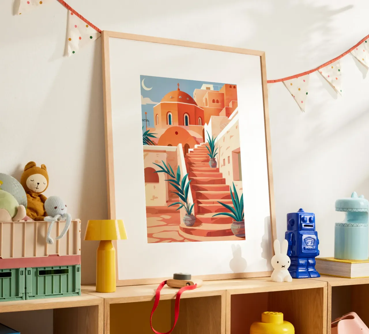 Passi di terracotta baciati dal sole poster da Heaven Craft