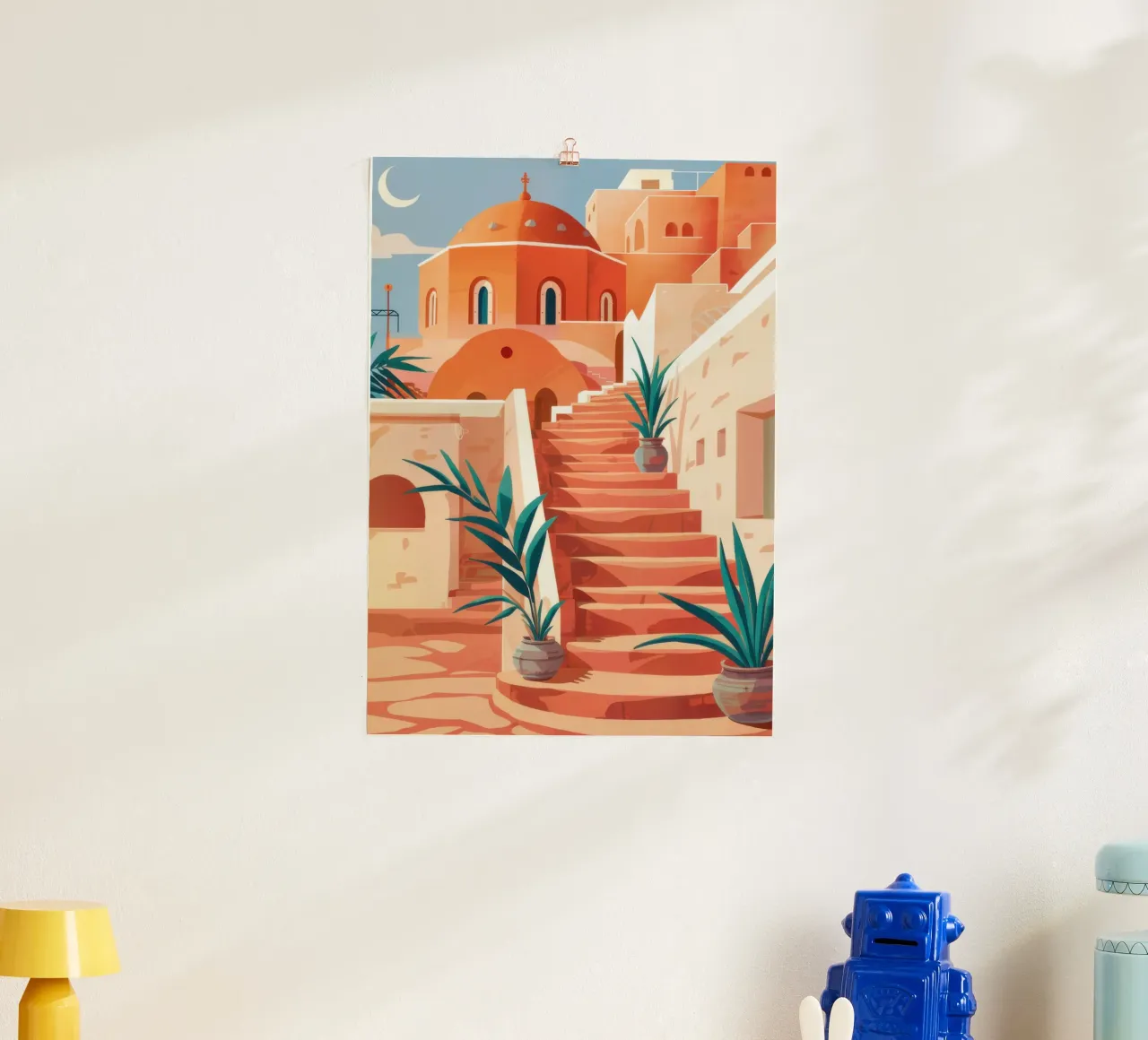 Passi di terracotta baciati dal sole poster da Heaven Craft