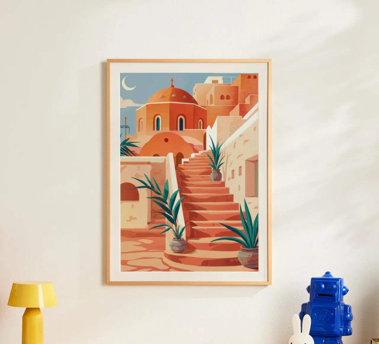 Passi di terracotta baciati dal sole poster da Heaven Craft