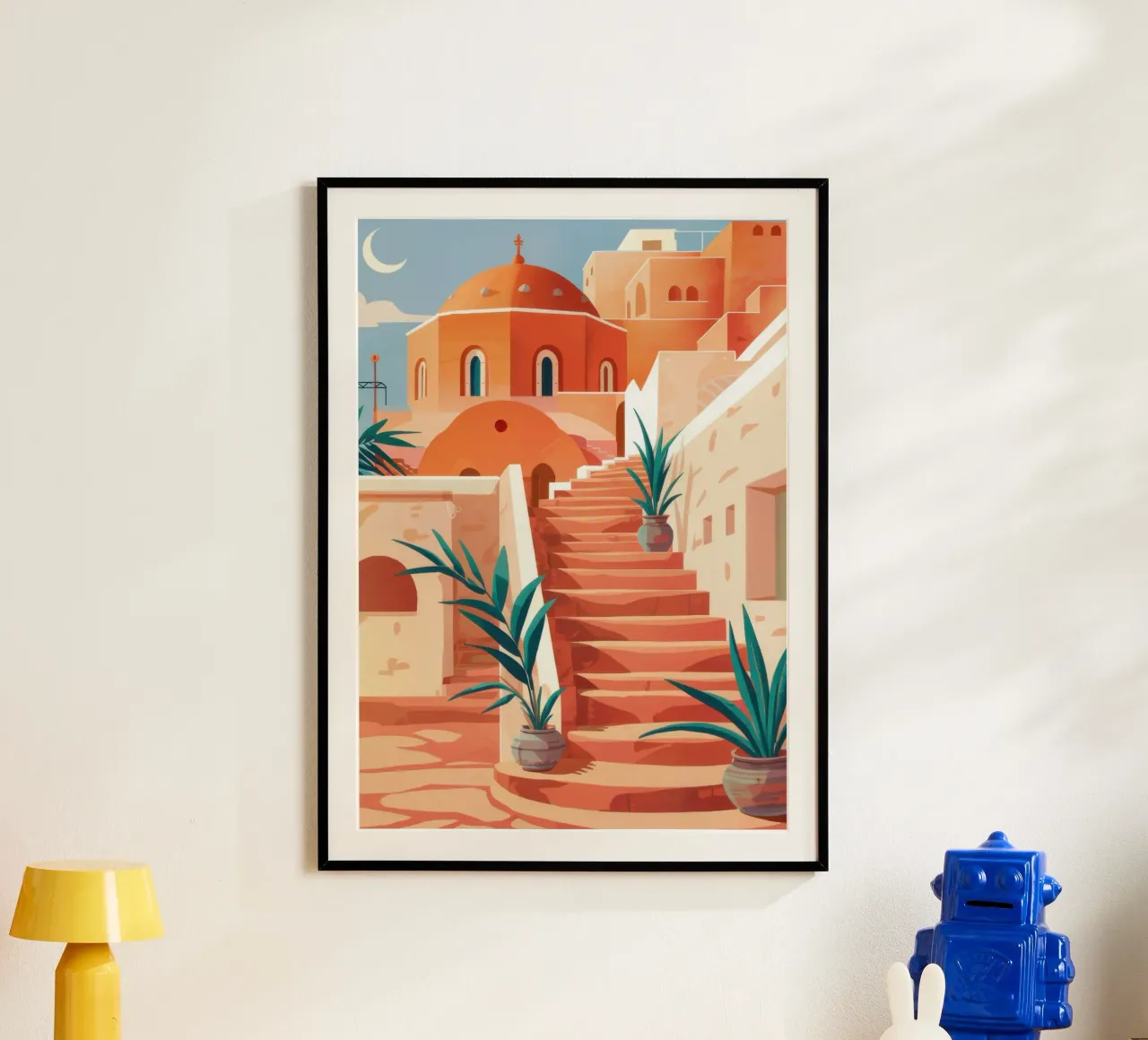 Passi di terracotta baciati dal sole poster da Heaven Craft
