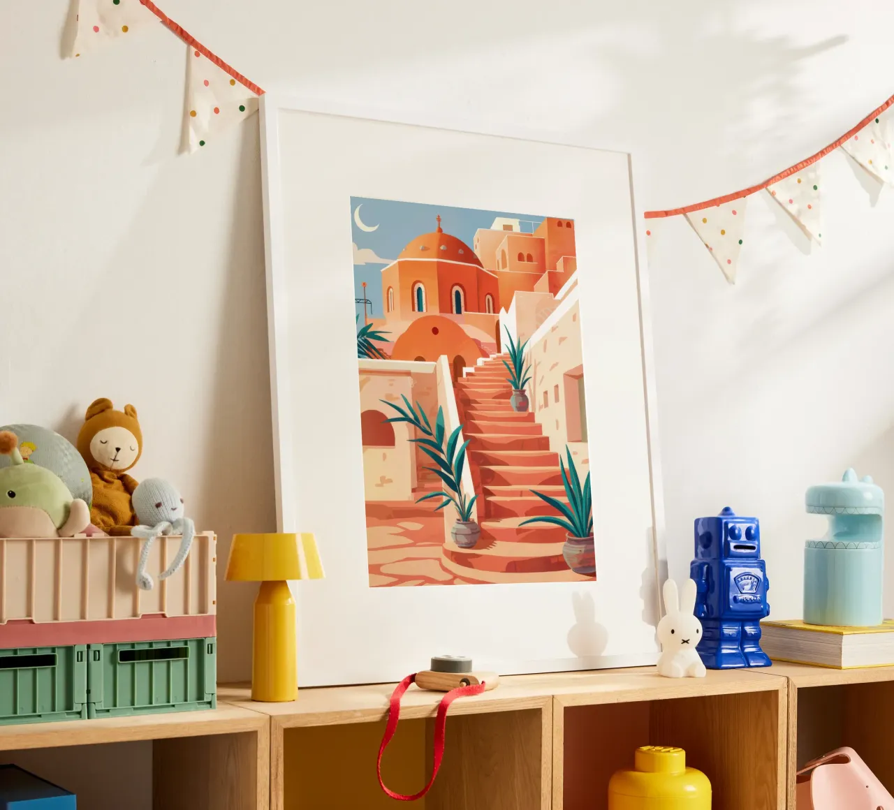 Passi di terracotta baciati dal sole poster da Heaven Craft