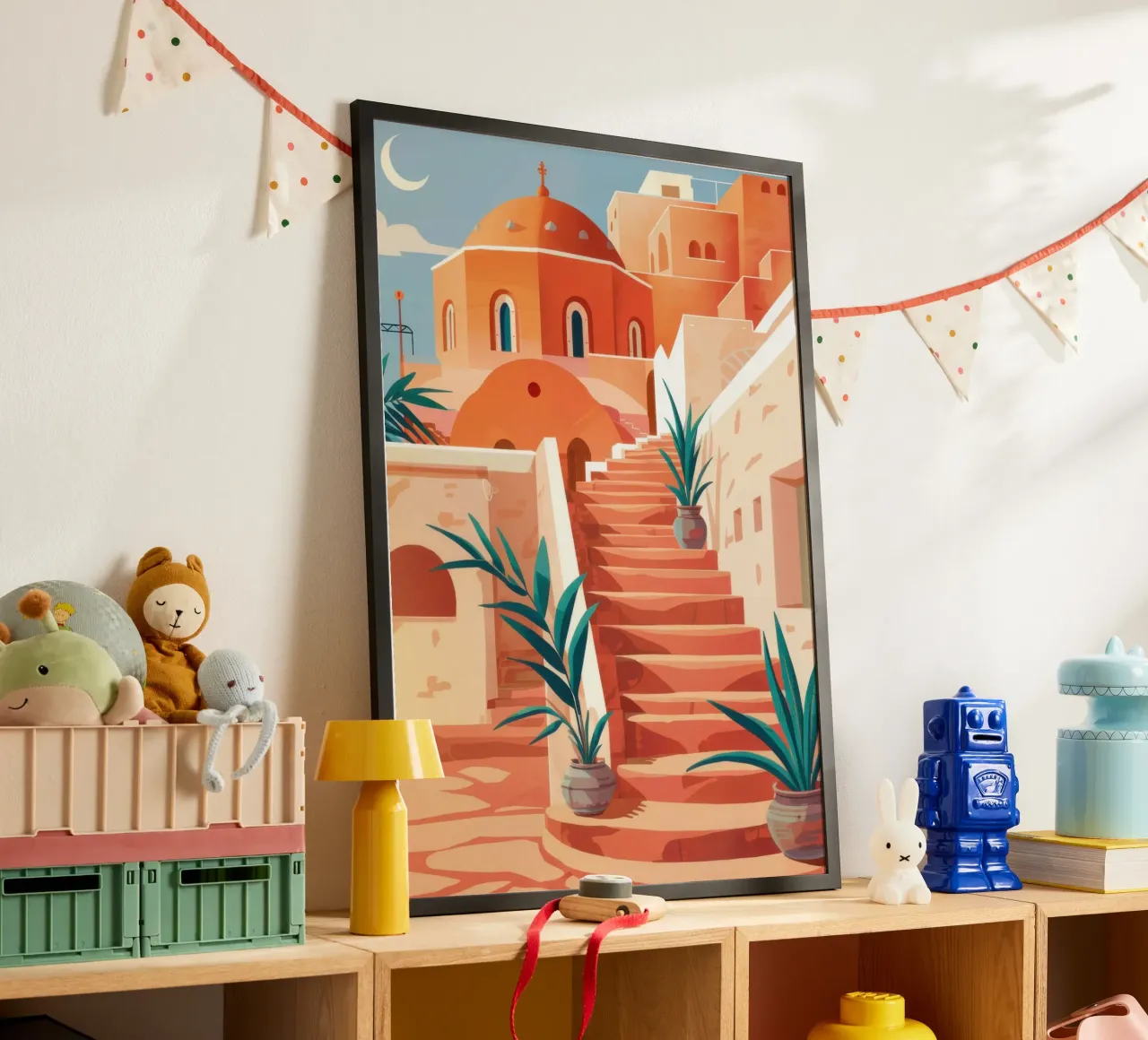 Passi di terracotta baciati dal sole poster da Heaven Craft