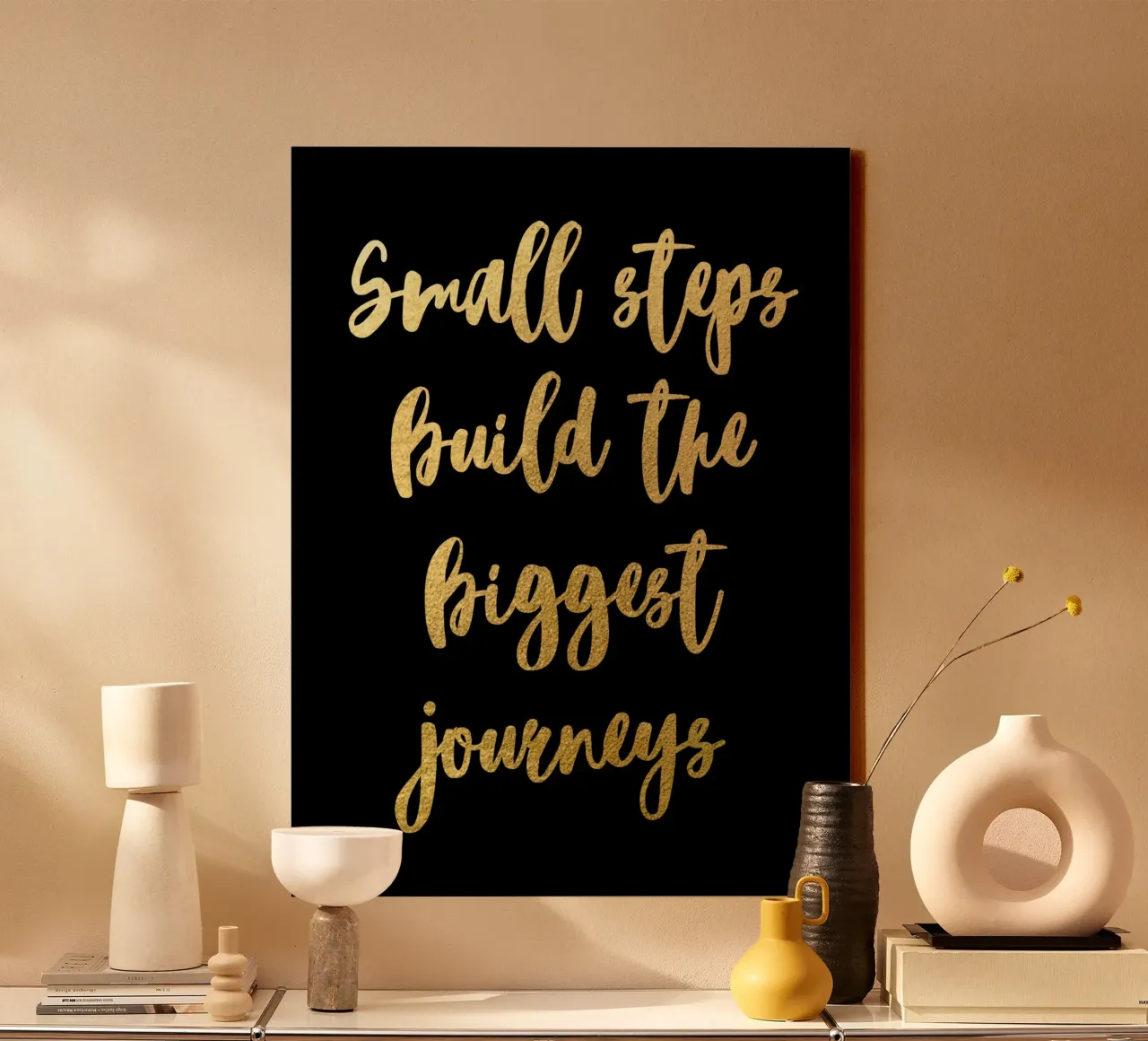 Small steps tela con Cornice a cassetta da PinkCandyWalls