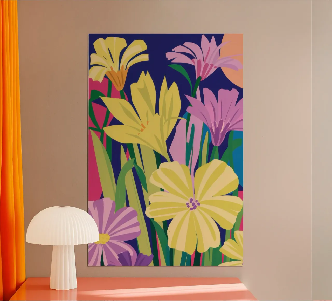 Bouquet floreale luminoso poster da Heaven Craft