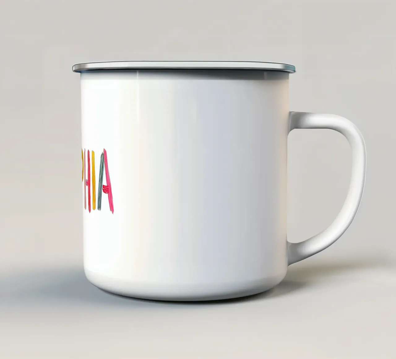 Sophia tazza in smalto da Giggly Colors