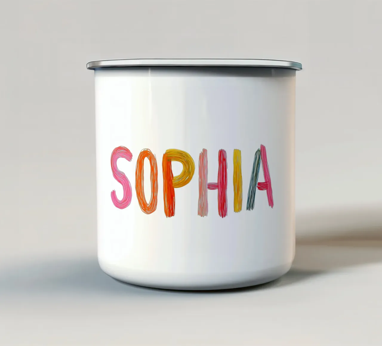 Sophia tazza in smalto da Giggly Colors