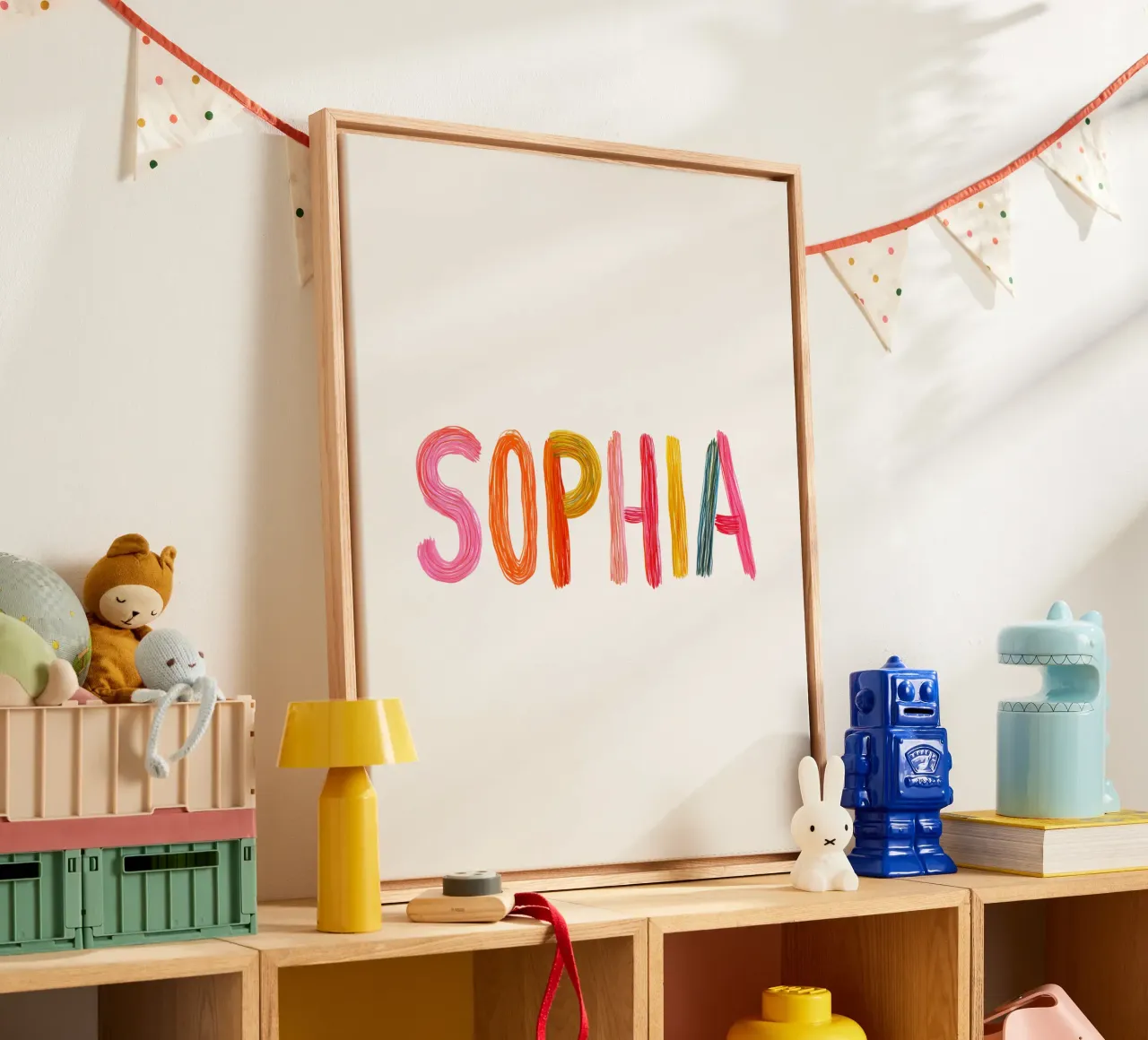 Sophia tela con Cornice a cassetta da Giggly Colors