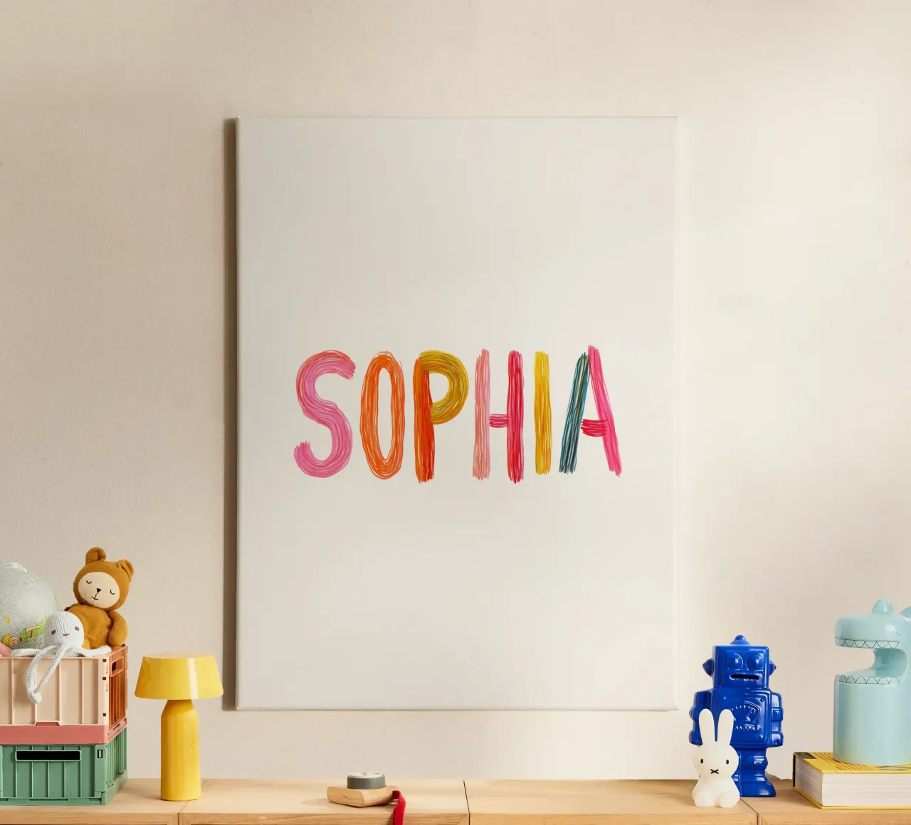Sophia tela con Cornice a cassetta da Giggly Colors