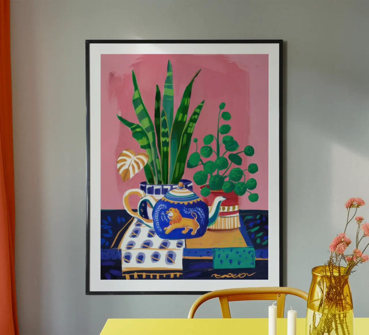 Bodegón bohemio poster de Wish Studio