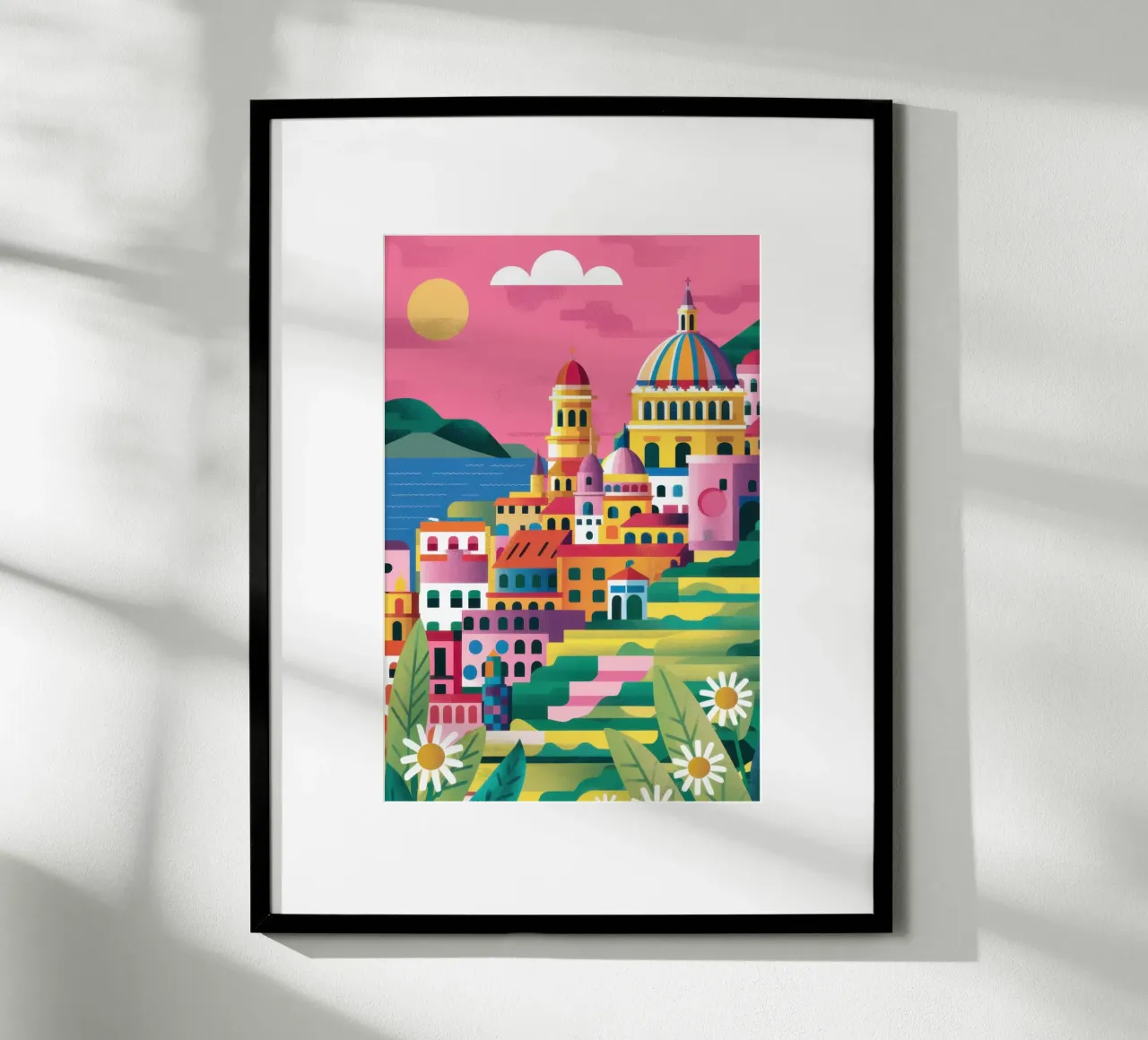 Città da sogno pastello poster da Heaven Craft