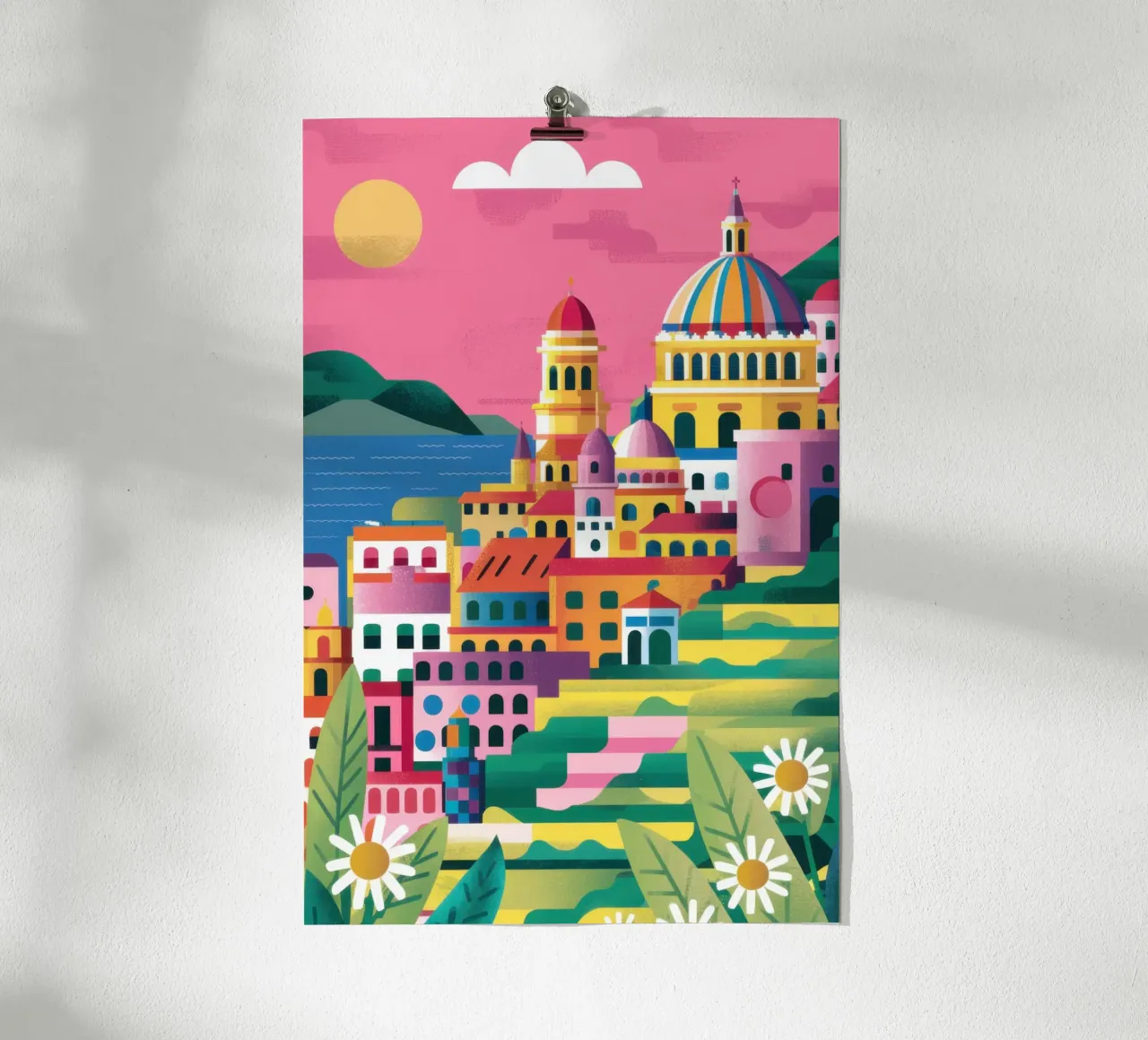 Città da sogno pastello poster da Heaven Craft