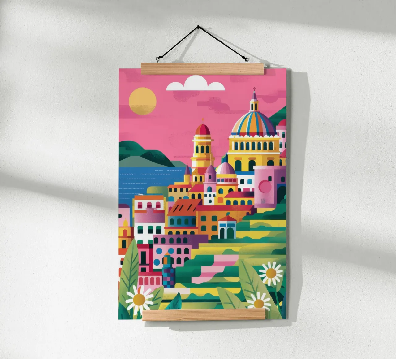 Città da sogno pastello poster da Heaven Craft