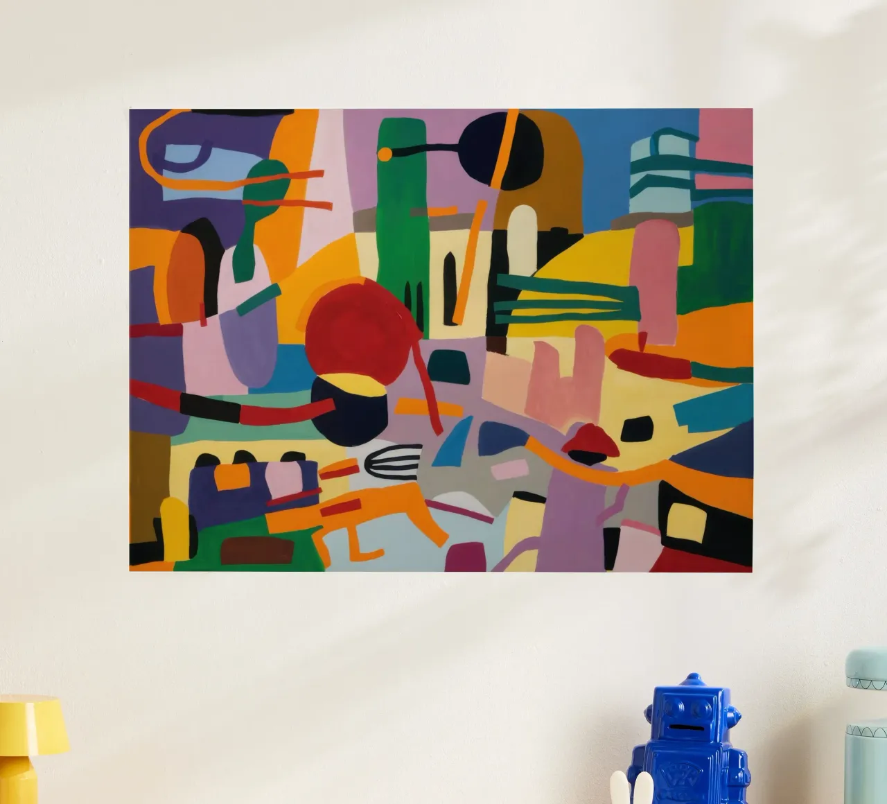 Ritmo urbano cubista poster da Echo Saber