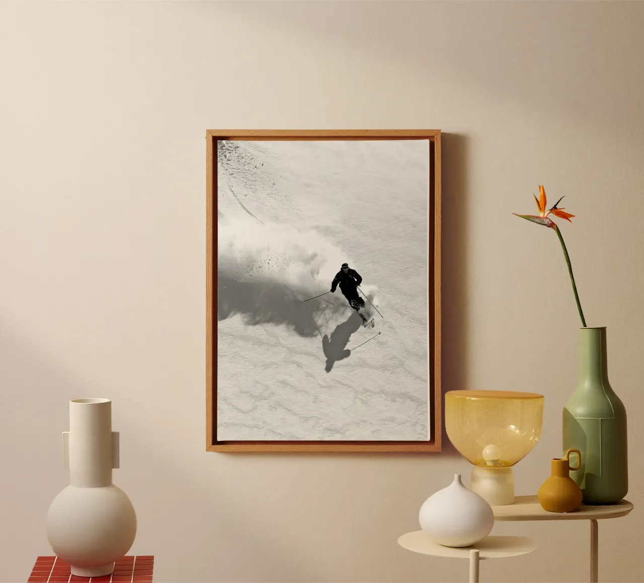 Sci di discesa tela con Cornice a cassetta da World of Pearce
