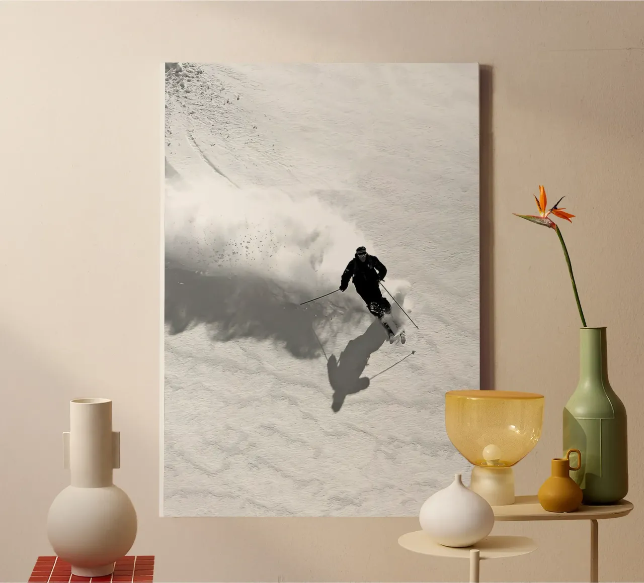 Sci di discesa tela con Cornice a cassetta da World of Pearce