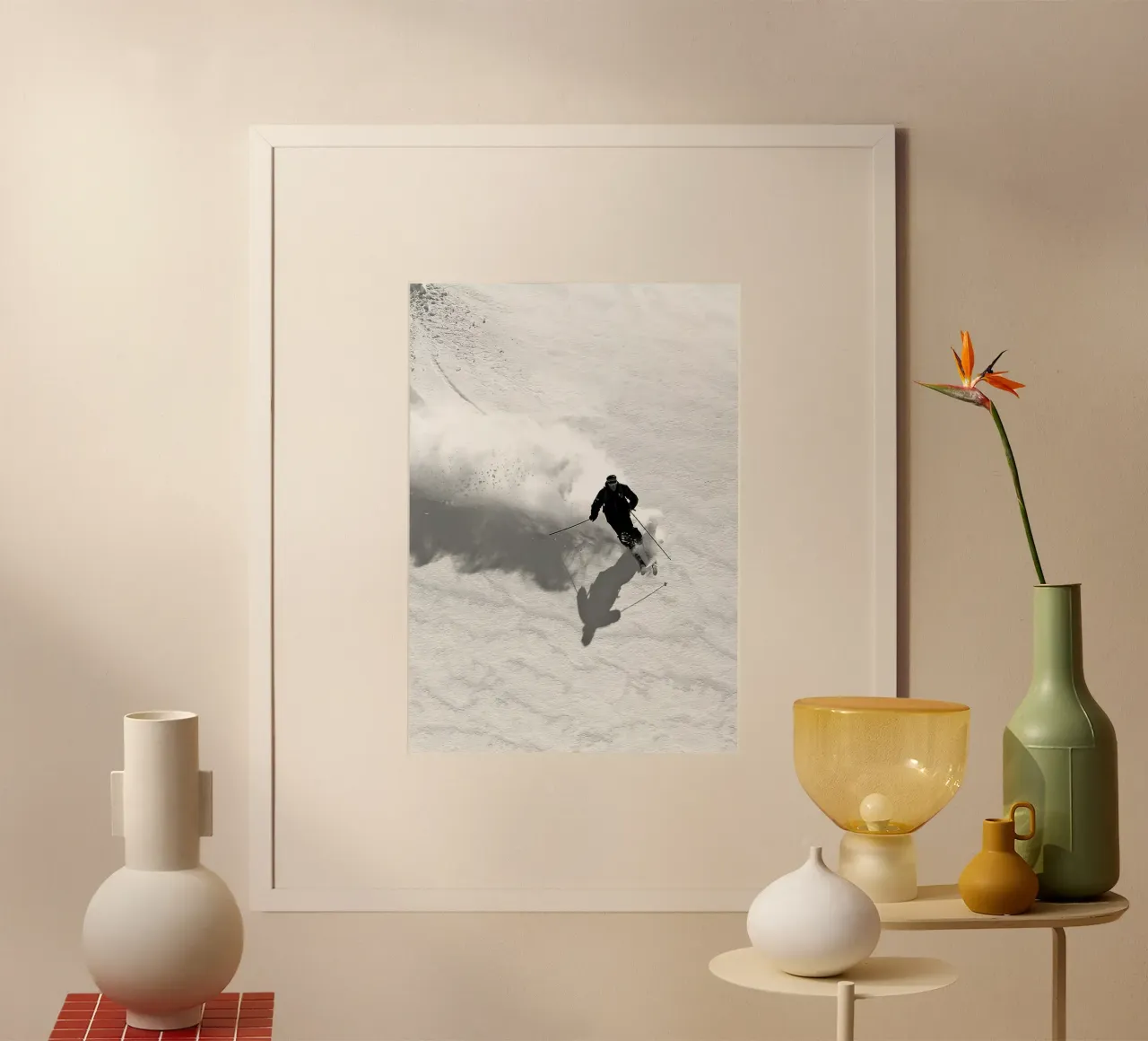 Sci di discesa poster con telaio in plastica da World of Pearce