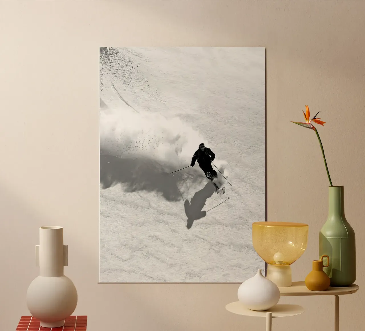 Sci di discesa poster con telaio in plastica da World of Pearce