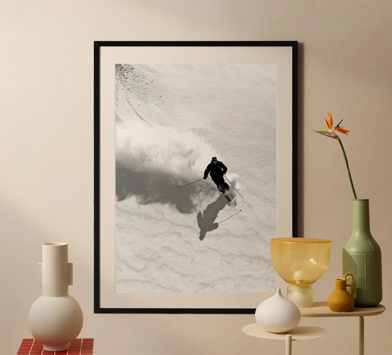 Sci di discesa poster con telaio in plastica da World of Pearce