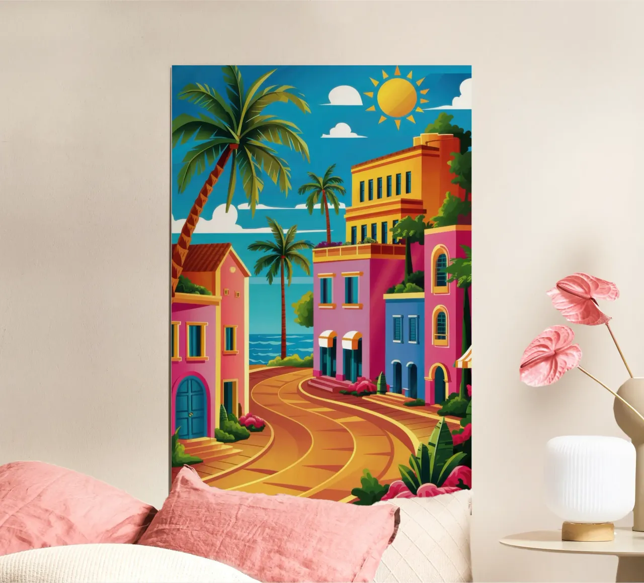 Passeggiata soleggiata sulla costa poster da Echo Saber