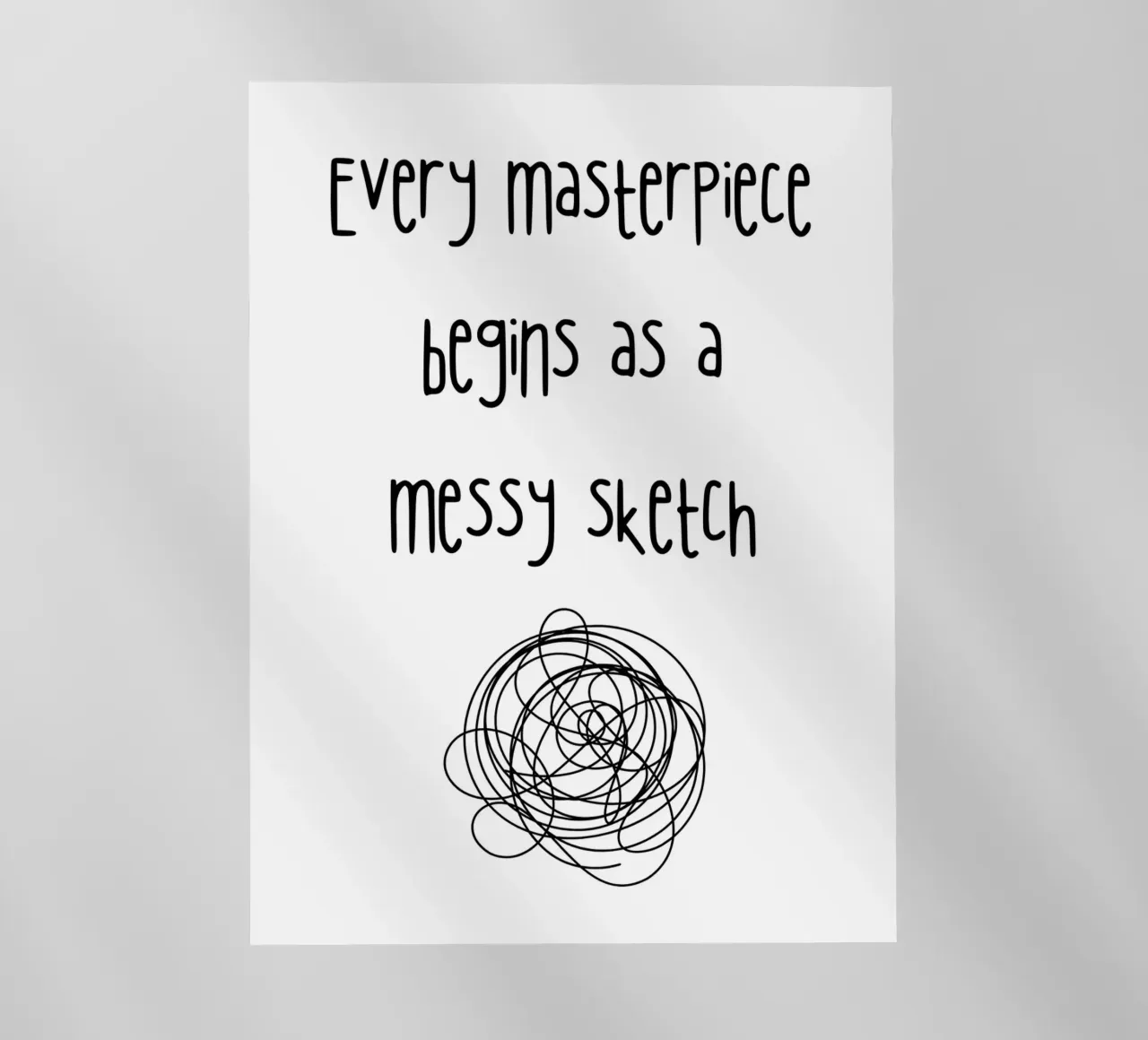 Every masterpiece begins as a messy sketch pellicola backlit da PinkCandyWalls